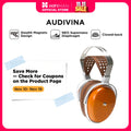 Closed Back Planar Studio Headphones - Brown Over-Ear Audio Monitor Brown Tidesmit