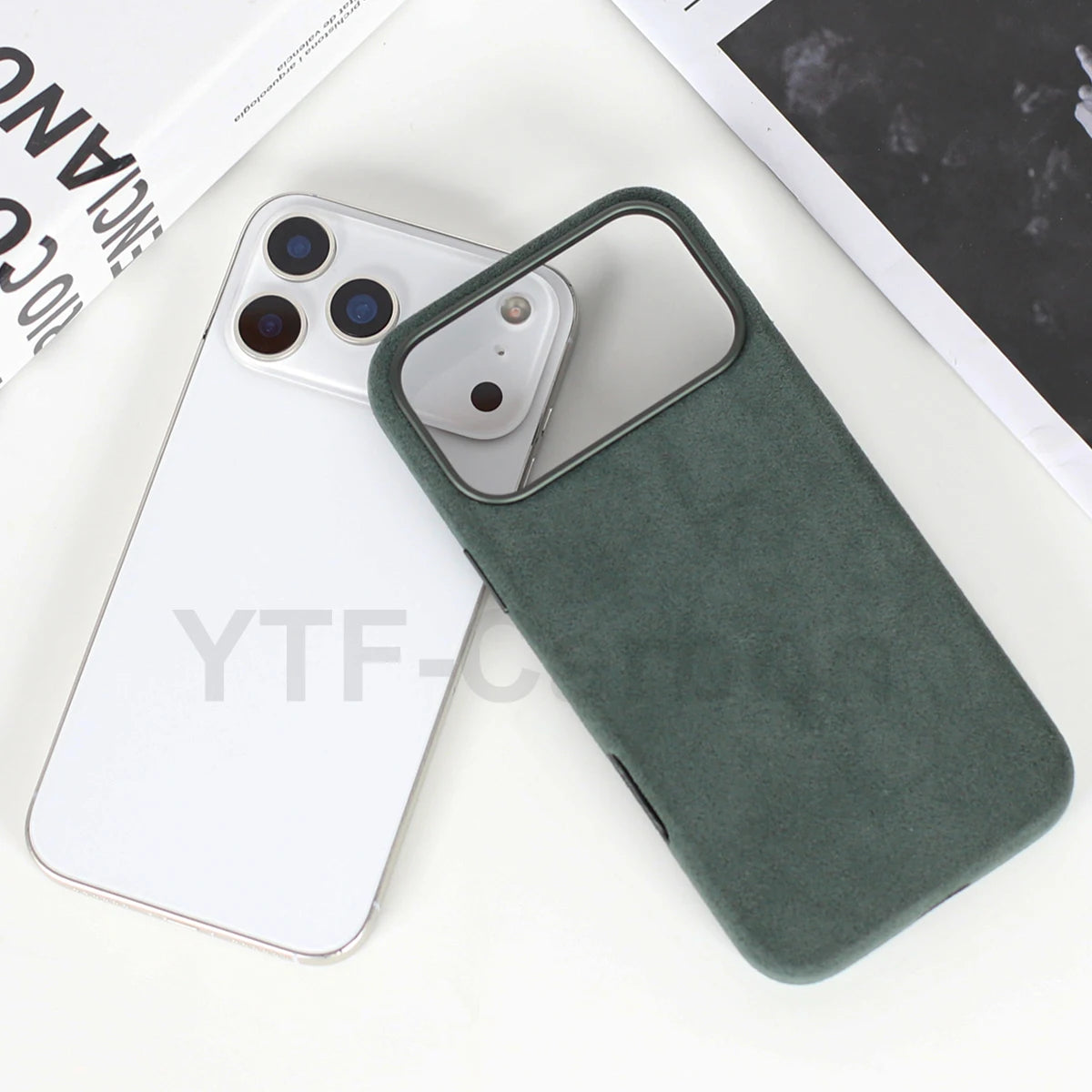 Alcantara Magnetic iPhone 17 Case: Slim Fit & Shock-Absorbing Cover Tidesmit