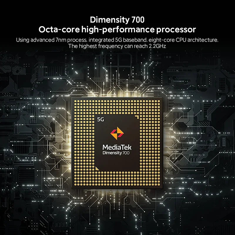 5G Smartphone Xiaomi Redmi Note 10 128GB 256GB 7nm Dimensity 700 6.5 Inch Display 48MP Camera 5000mAh Mobile Phones Global ROM