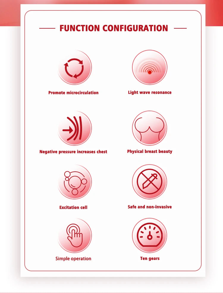 Wireless Breast Enhancement Massager - Portable Heat Therapy Device Massage Cushion Tidesmit