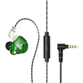 Dual Driver Wired Gaming Earphones HiFi Stereo Audio | Tidesmit Green Tidesmit