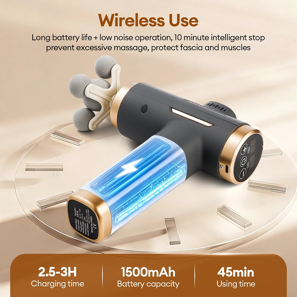 Electric Massage Gun | 99 Speed Deep Tissue Muscle Massager Back Massage Instrument Tidesmit