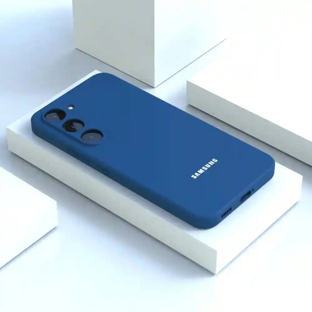 Liquid Silicone Phone Case for Samsung S25 FE – Shock-Absorbing Slim Fit Blue Tidesmit