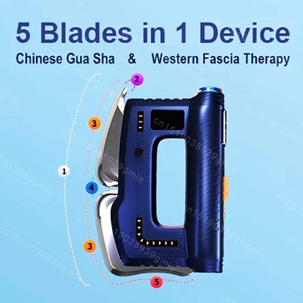 Fascia Massage Gun with Electric Heating - Professional Muscle Recovery Fascia Gun Tidesmit