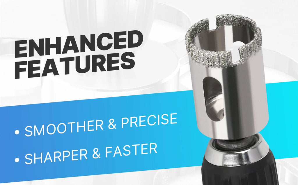 High Quality 1PC 3-200mm Tile Drill Bit Diamond Coated Tile Marble Glass Ceramic Hole Saw Drilling Bits Power Tools Accessories