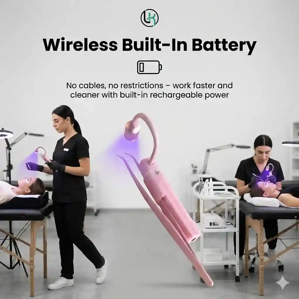 UV Lash Lamp for Eyelash Extensions, Professional LED Curing Light Tidesmit
