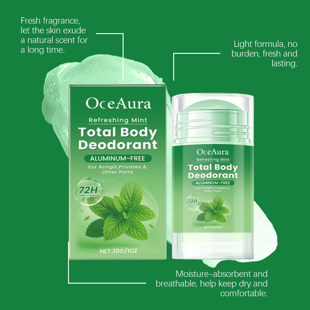 Tidesmit Mint Body Care Stick for long-lasting freshness, odor purification, and moisturizing daily use.