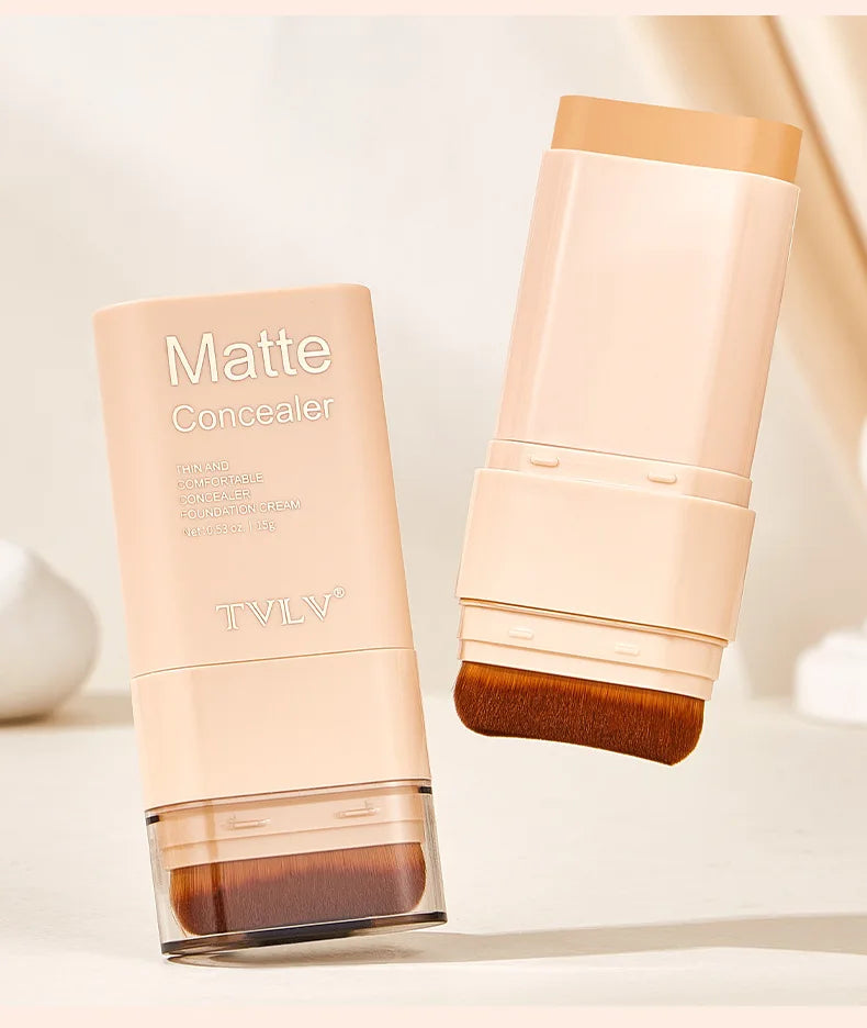 Tidesmit dual-ended foundation stick and eraser concealer shade swatch for full coverage waterproof face makeup
