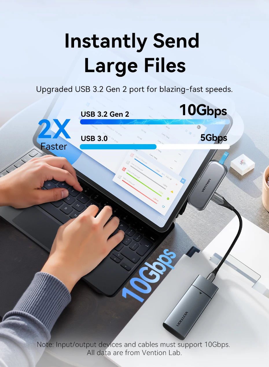 4 in 1 USB C Hub 4K 60Hz HDMI Adapter with 100W PD Power Delivery Tidesmit