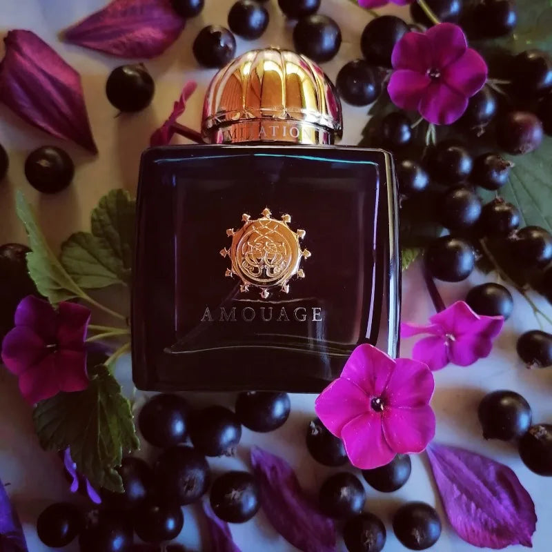 Amouage Imitation Women: 100ml floral oriental chypre EDP, square bottle, musk, vanilla, amber notes, luxury fragrance.