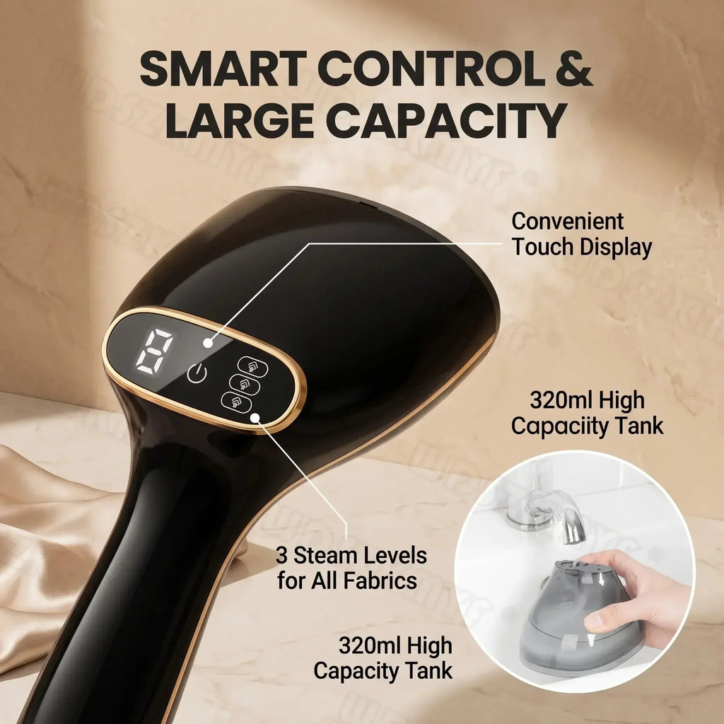 Tidesmit Handheld Steam Iron 1780W Garment Steamer