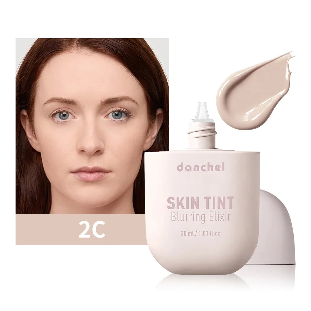 Tidesmit Skin Tint Blurring Elixir Foundation texture close-up showing hydrating full coverage for all skin tones