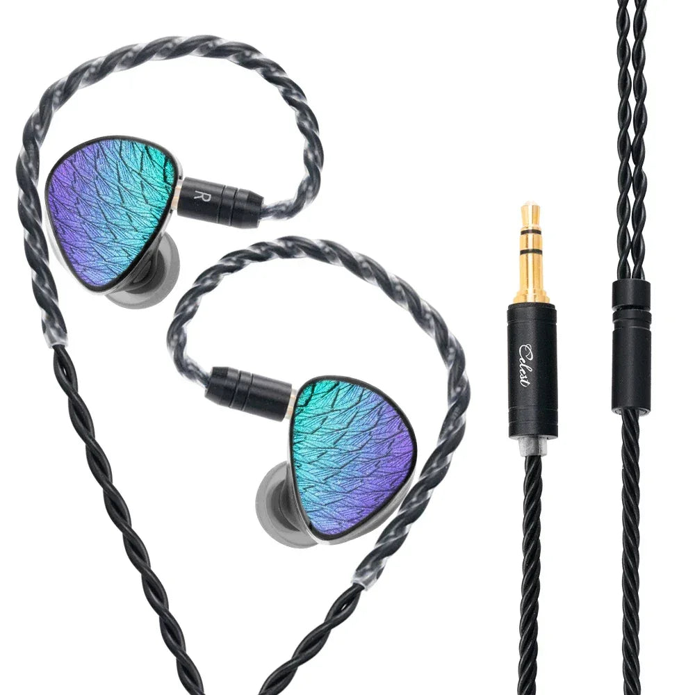Celest Wyvern Wired In-Ear Monitors | 10mm LCP Driver | Tidesmit Moss 3.5mm No Mic China Mainland Tidesmit