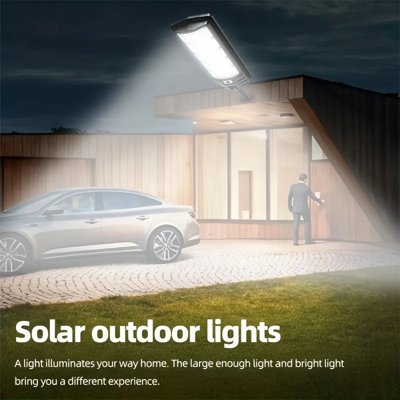 New High-brightness Solar Light With Motion Sensor, Auto On And 3 Lighting Modes. IP65 Waterproof, 10+ Hours Runtime, Ideal For Garage, Parking Lot And Emergency Lighting. Great Birthday Gift For Family And Friends.
