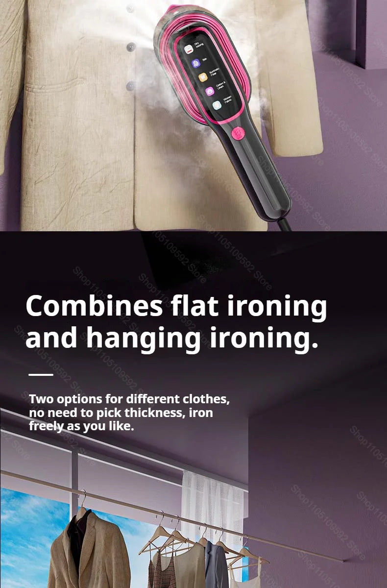 Tidesmit portable fabric press machine and handheld garment steamer featuring fast heating for travel
