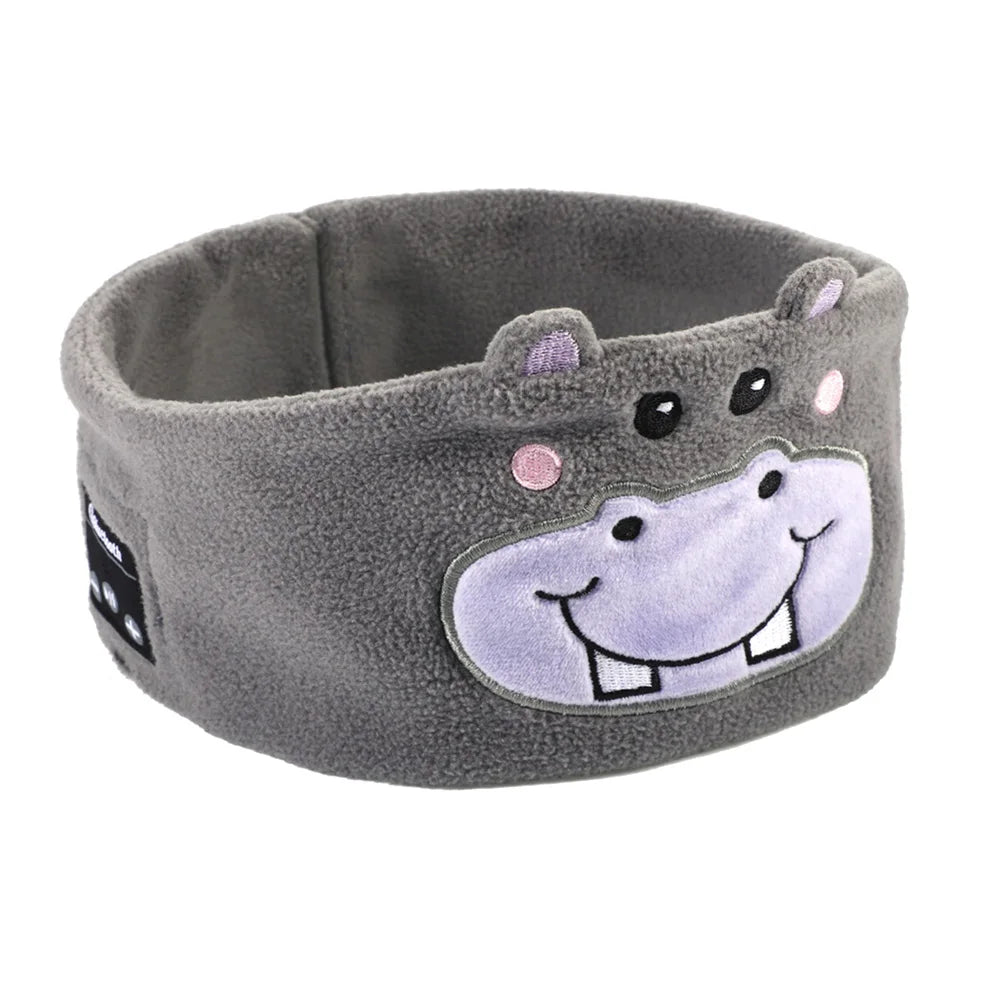 Wireless Bluetooth Sleeping Eye Mask with Integrated Headset for Travel Hippopotamus Tidesmit