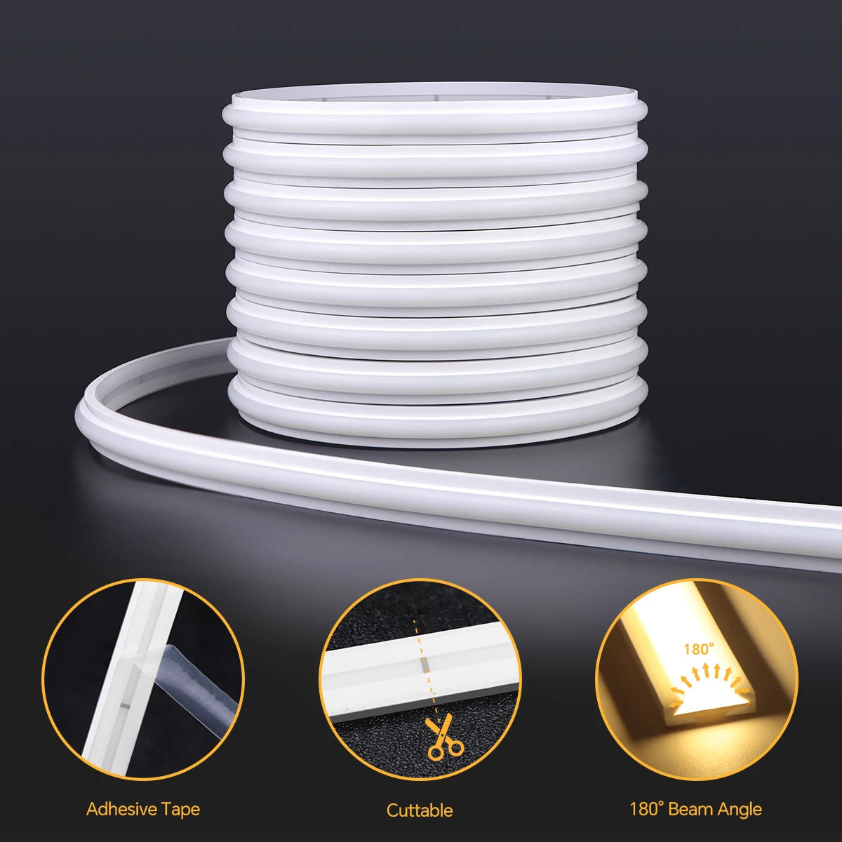 Bluetooth APP Control Self-Adhesive Neon COB LED Strip Light Bedroom Embedded Acoustic Wall Panel Decor Backlight LED Tape