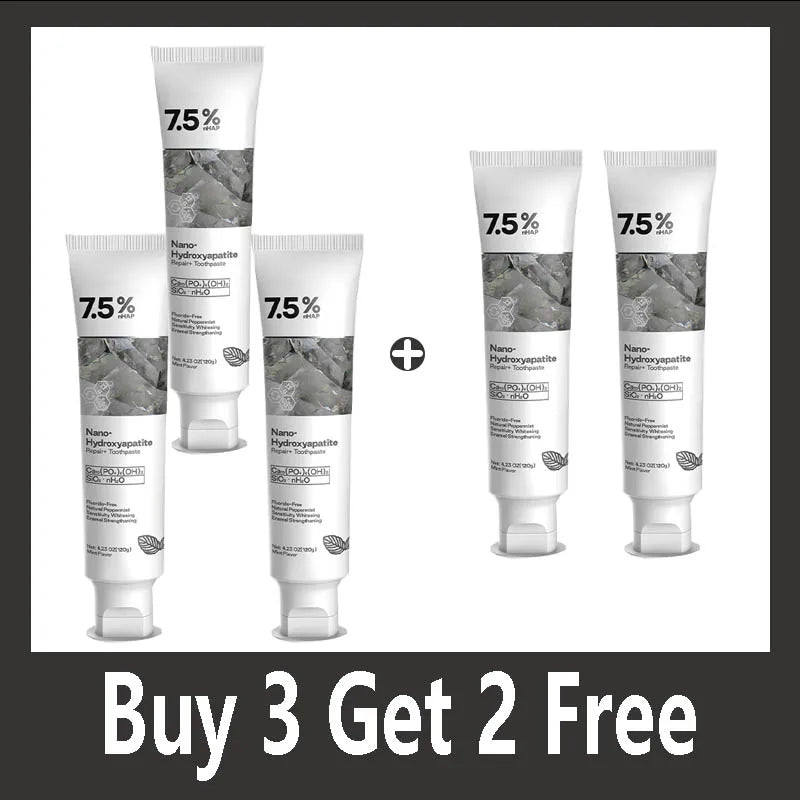 Tidesmit nano hydroxyapatite fluoride-free toothpaste for advanced enamel repair and teeth whitening