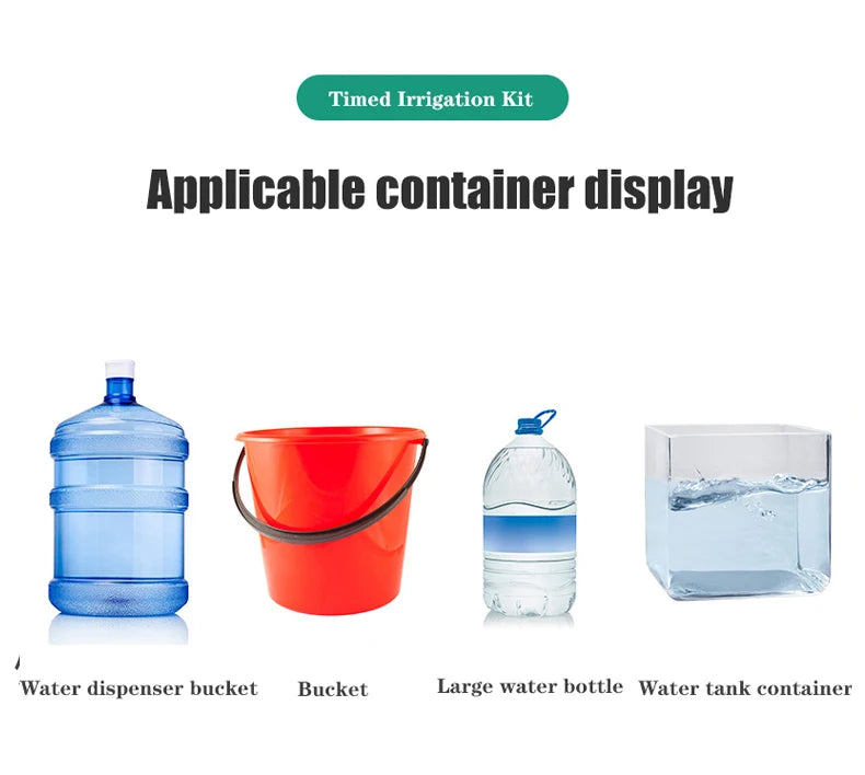 New Automatic Drip Irrigation System Greenhouse Watering Timer Garden Water Pump Controller Potted Plant Watering Device Set