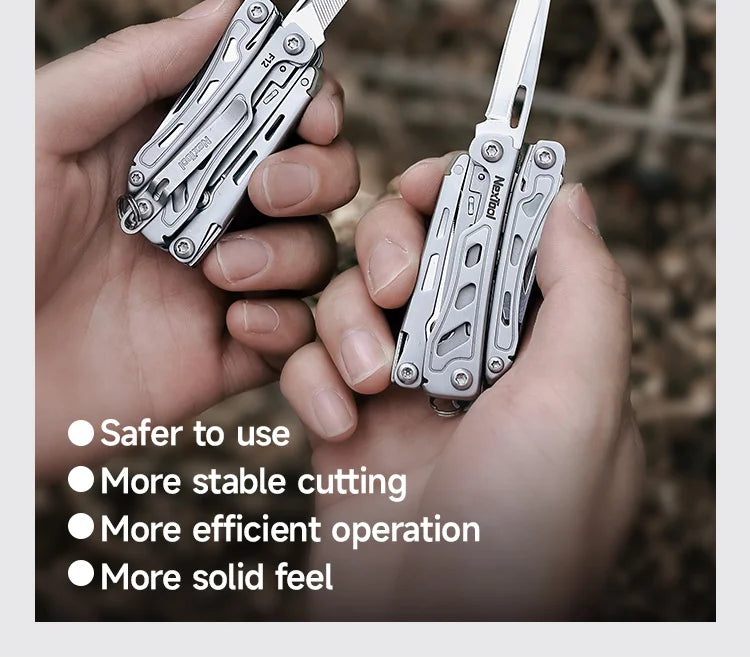 NexTool Keychain Mini Flagship F12 Folding Multi Tool 15 In 1 Screwdriver Pliers File Ruler Bottle Opener Scissors EDC Hand Tool