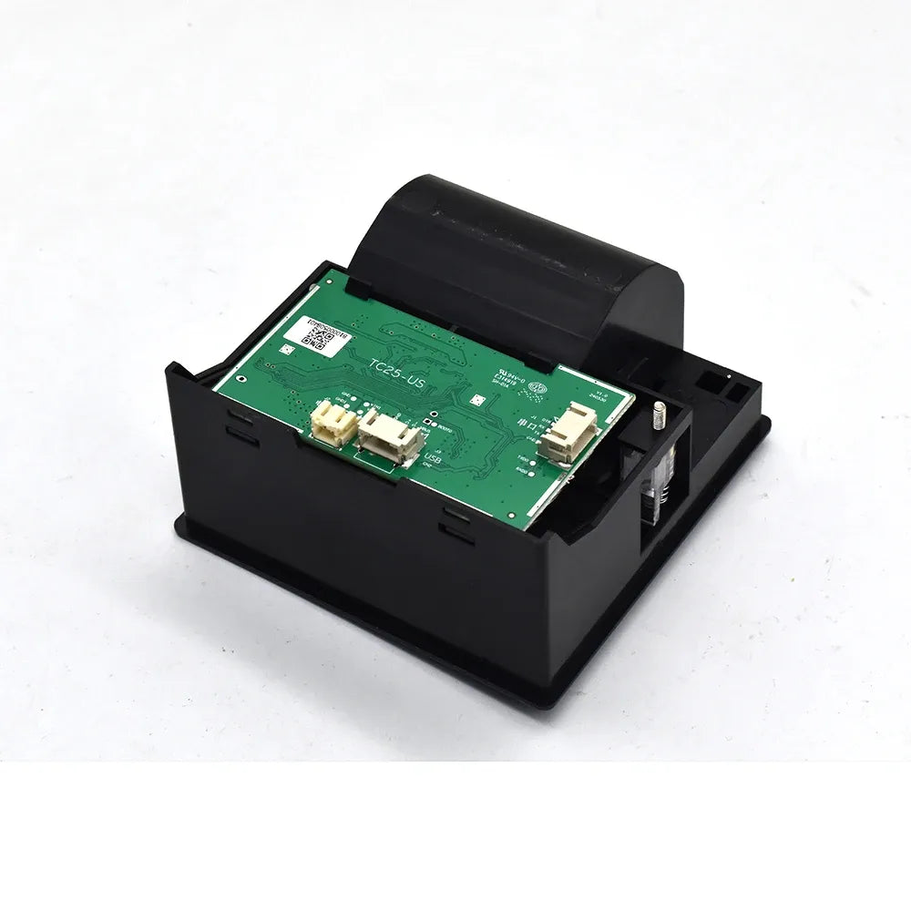 58mm Embedded Thermal Label & Receipt Barcode Printer Black and White Panel Serial Printer Module with Serial Auto Cutter