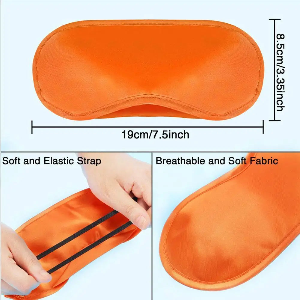 Imitated Silk Eye Patch Shading Sleep Eye Mask Eye Patch Lunch Break Sleep Eye Mask Travel Relax Eyeshade Cover 1/2/3/5/10pcs