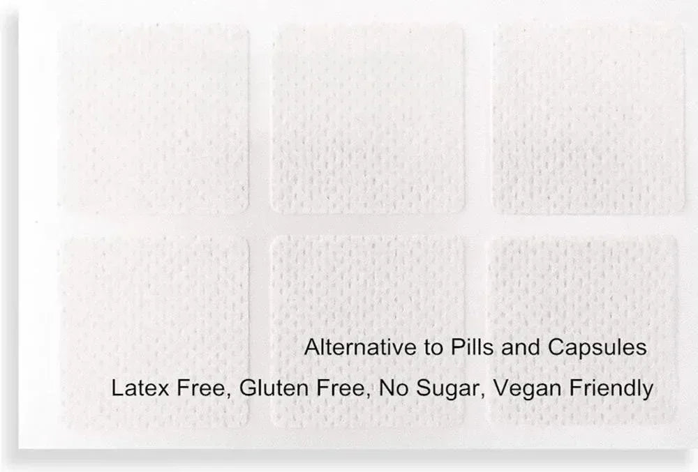 Tidesmit Vitamin C transdermal patches for immune support and antioxidant benefits, 30-count vegan supplement sheets.
