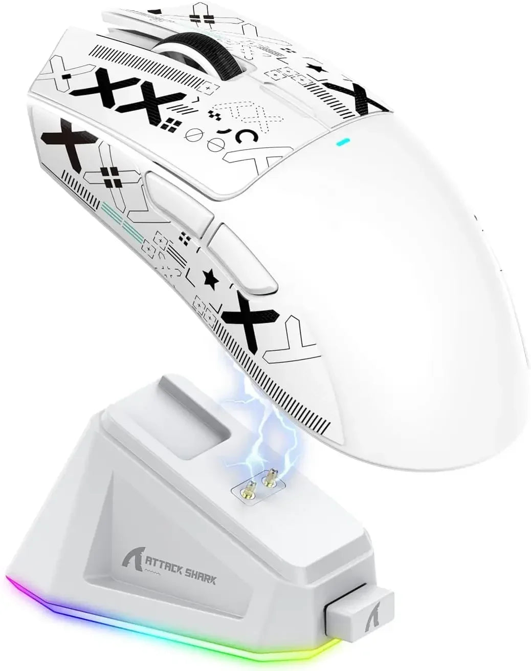 Hot Sale ATTACK SHARK X11 Wireless Gamer Mouse with Charging Dock PixArt PAW3311 Gaming Sensor 22000 DPI, BT/2.4G Wireless Mouse