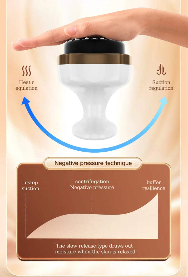 Electric Gua Sha Massager: Heated Cupping Therapy Tool for Home Spa Relaxation Treatment Tidesmit