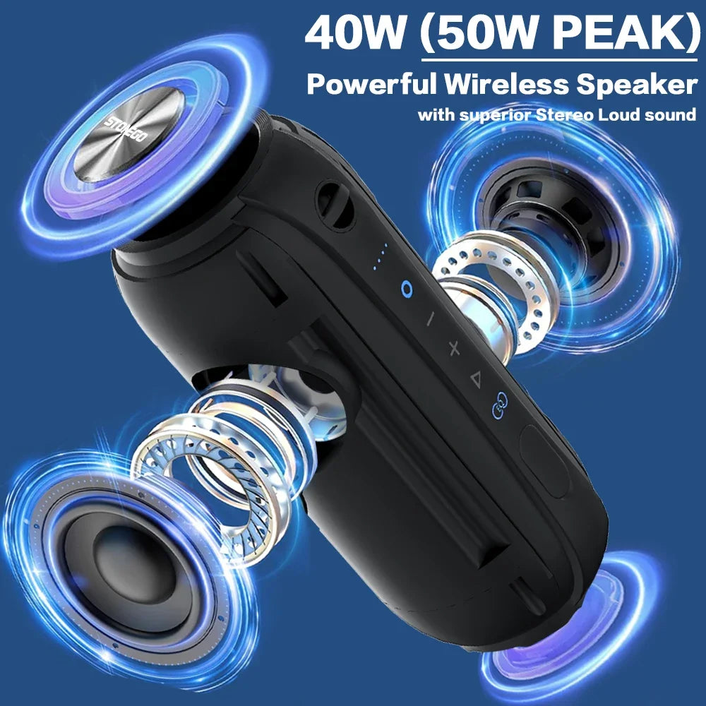 Mini TWS Bluetooth Speaker True Wireless Stereo RGB LED Portable Bass Speaker Cyberpunk Style for Home Outdoor PC Gaming Party Waterproof Deep Bass 360 Degree Sound Built in Mic Hands Free Calling Bluetooth 5 0 USB Charging L