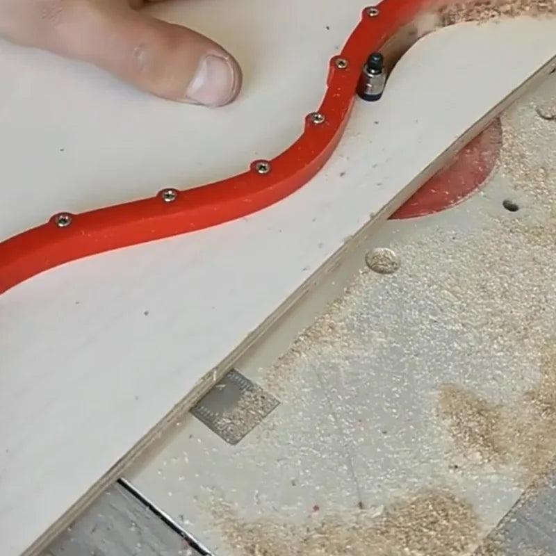 Woodworking Profiling Strip Flexible Curve Template Adjustable&Fixed Complex Shape Contour Woodworking Tool Templates Guide