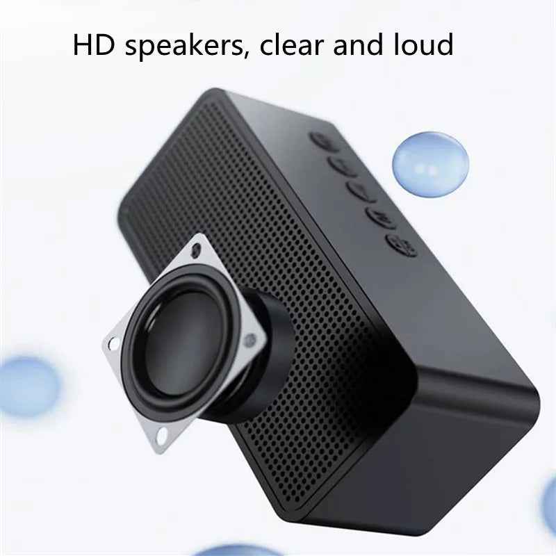 Wireless Bluetooth Speaker Alarm Clock Portable Radio FM Subwoofer Sound Box Music Mini Lamp Woofers Caixa De Som Coluna Bocina