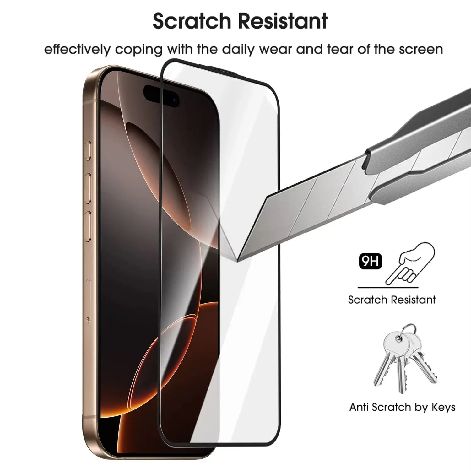 iPhone 16 Pro Max Screen Protector | 9H Hardness Anti-Scratch Glass Tidesmit