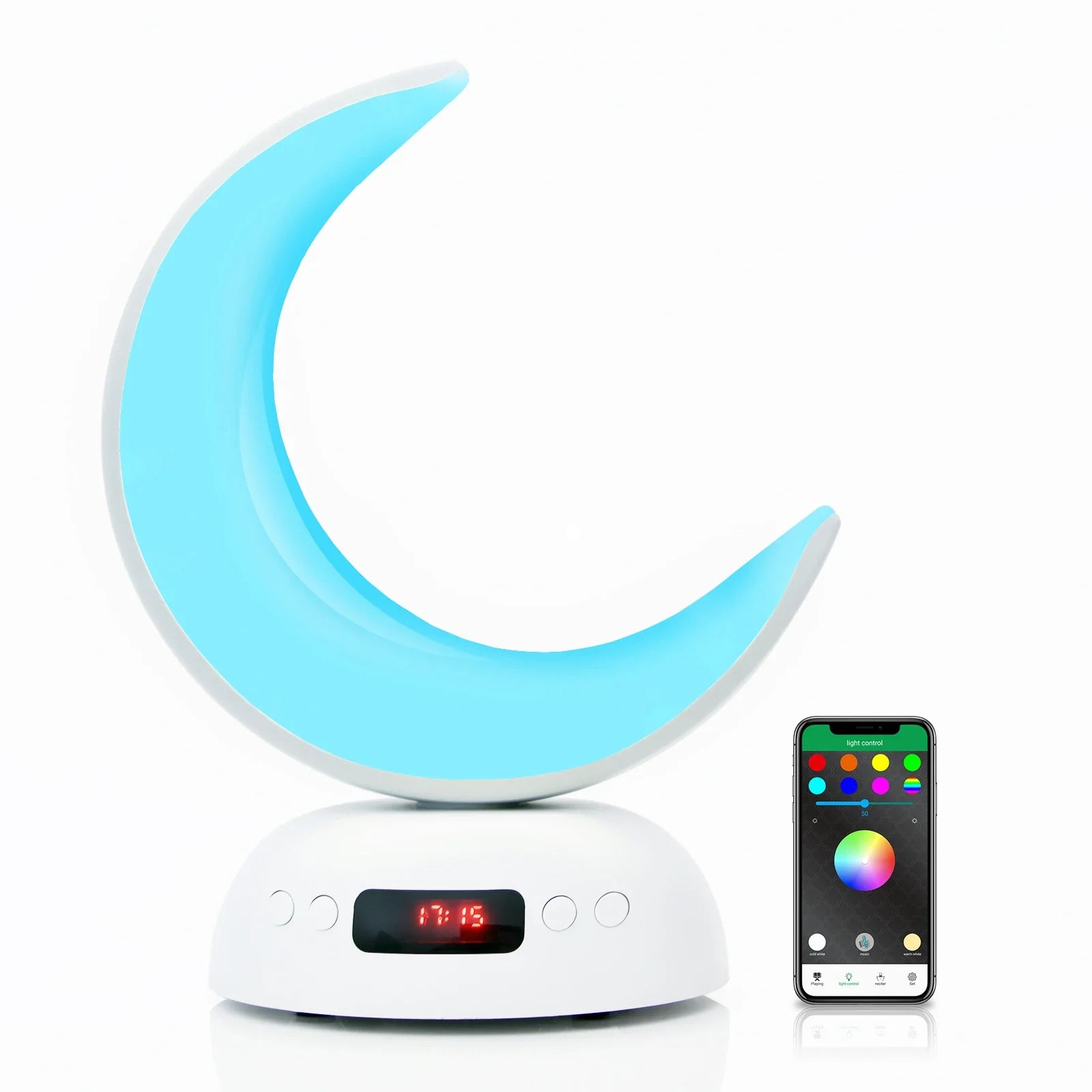 Quran Azan Clock Islam Muslim Arabic Koran Bright Bluetooth Speaker Portable Night Light Lamp Holy Wireless Ramadan Islamic Arab