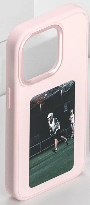 NFC Smart E-Ink Phone Case for iPhone 16 Pro Max - DIY Custom Display Pink China Mainland Tidesmit