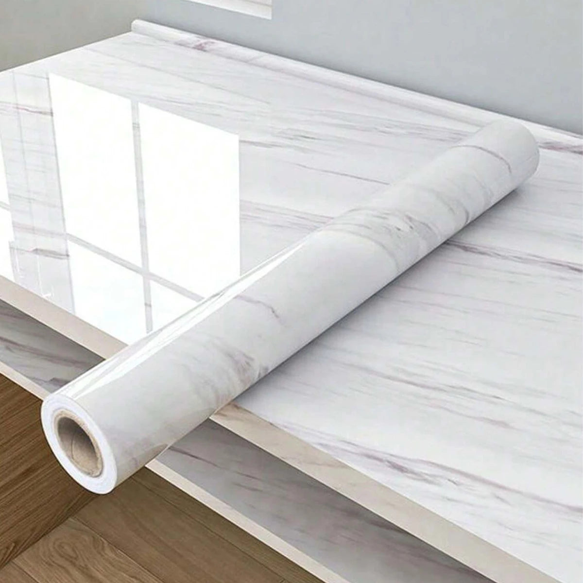 55cm Marble Vinyl Self Adhesive Wallpaper Waterproof Contact Paper PVC Wall Stickers for Kitchen Livingroom Home Decorative Film