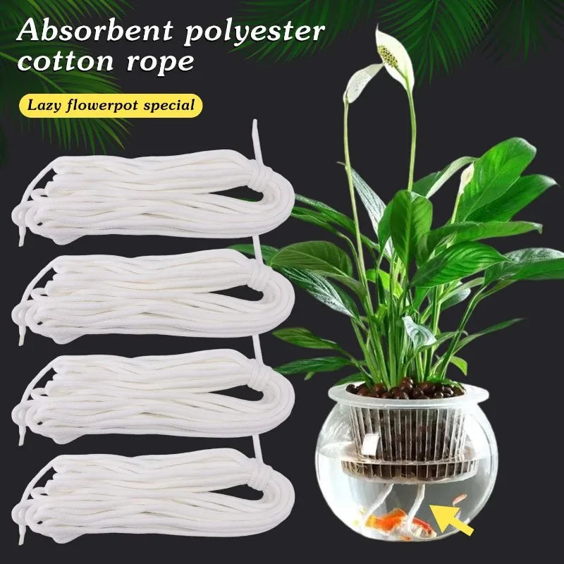 Self Watering Wick Cord Cotton String Rope DIY Automatic Watering Absorbent Wicks Rope Potted Plant Auto Drip Irrigation Waterer
