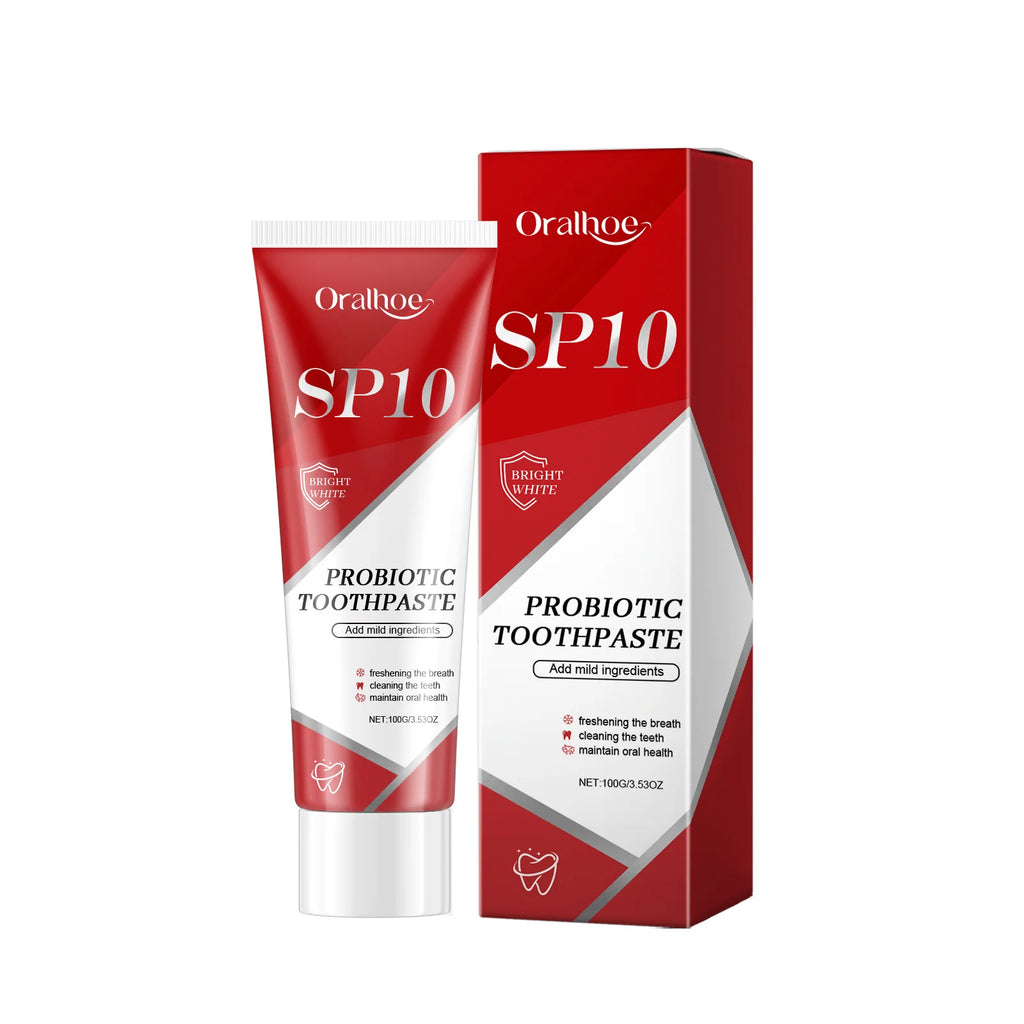 Tidesmit SP-10 probiotic whitening toothpaste for plaque removal and fresh breath oral hygiene care