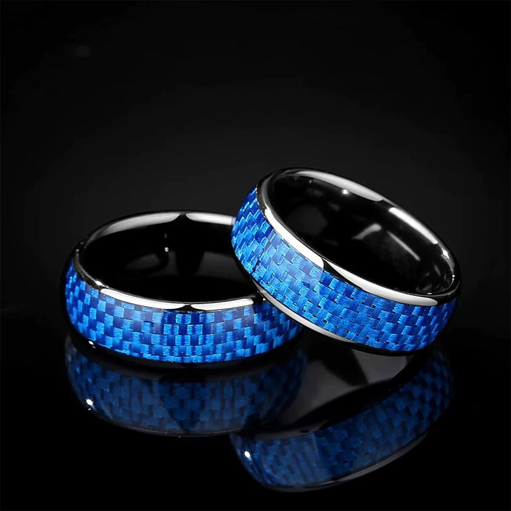 NFC Smart Health Ring Carbon Fiber 13.56MHz Ceramic Wellness Wearable Tidesmit