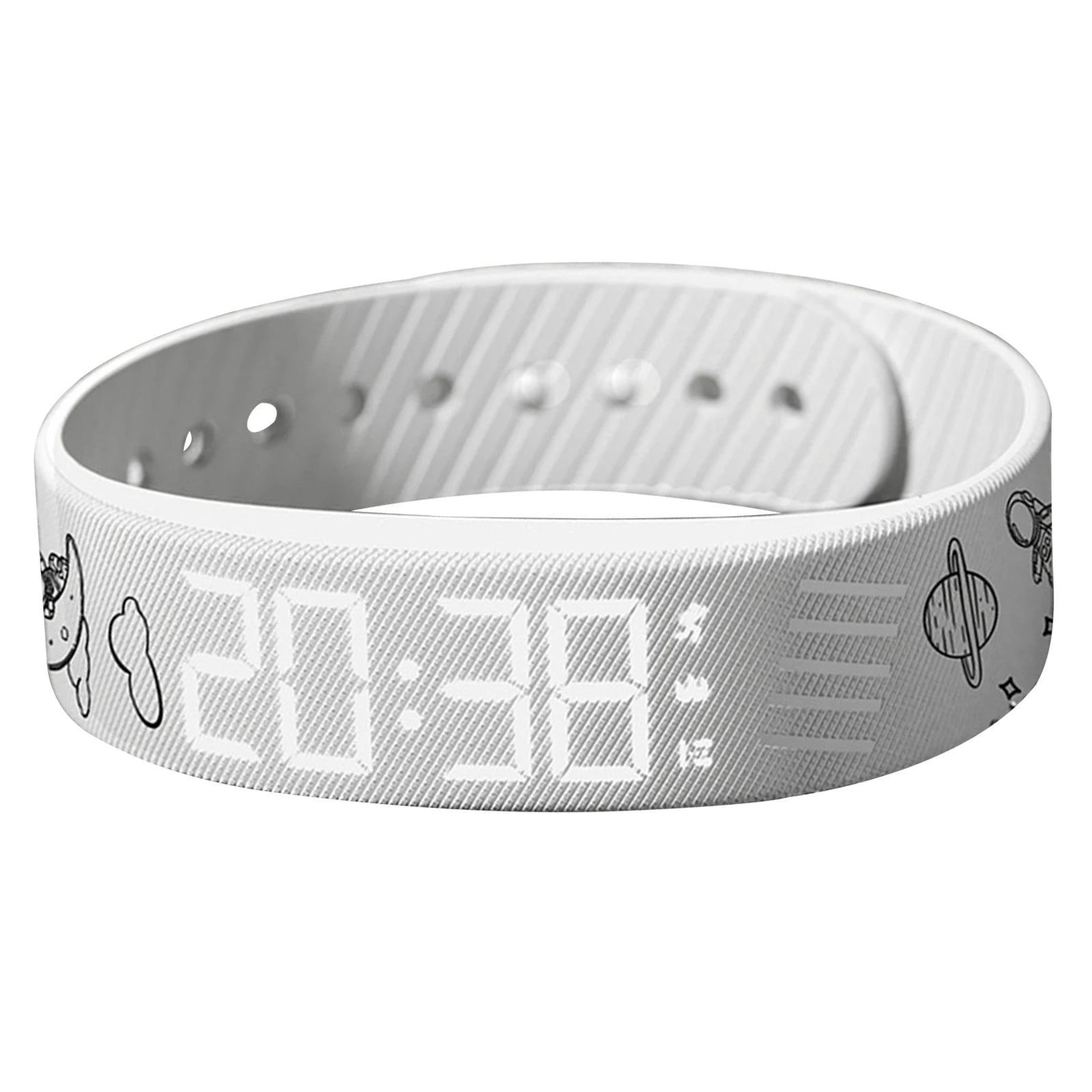 Vibrating Alarm Wristband Waterproof Silent Vibration Alarm Watch with Step Counter Pedometer for Heavy Sleepers Students