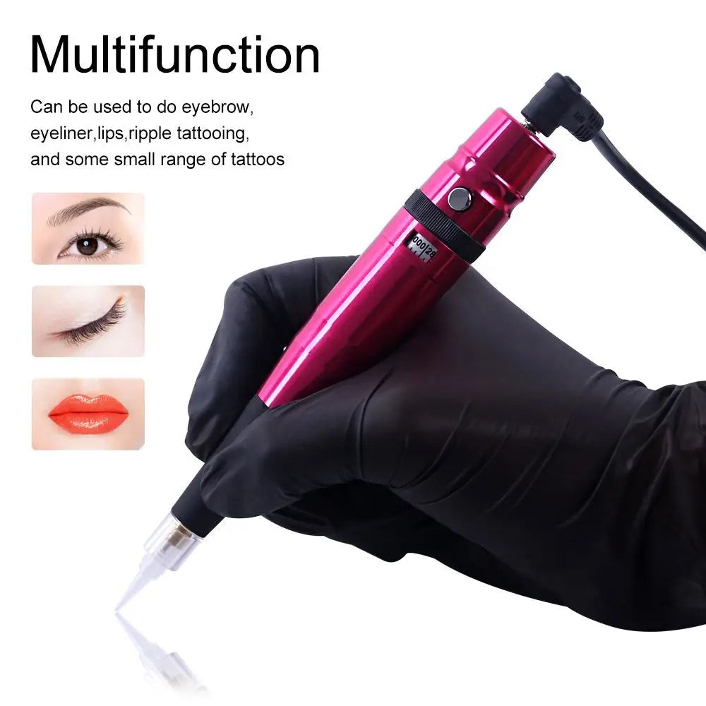 PMU Machine: Swiss Motor Rotary Tattoo Pen Kit for Precise Microblading Permanent Makeup Machines Tidesmit