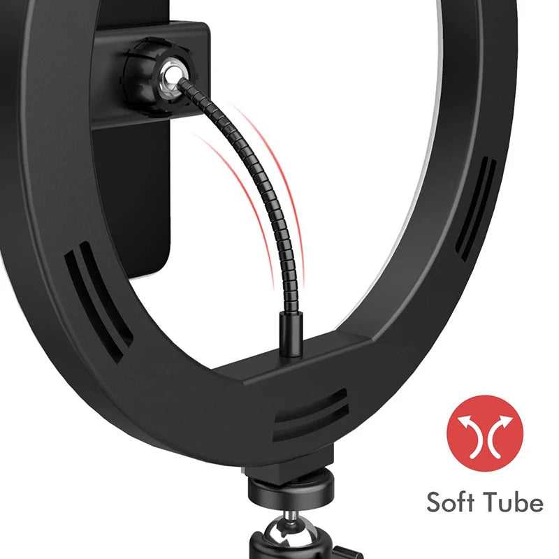 LED Ring Light With Tripod & Remote - 33cm Adjustable Studio Lamp Tidesmit