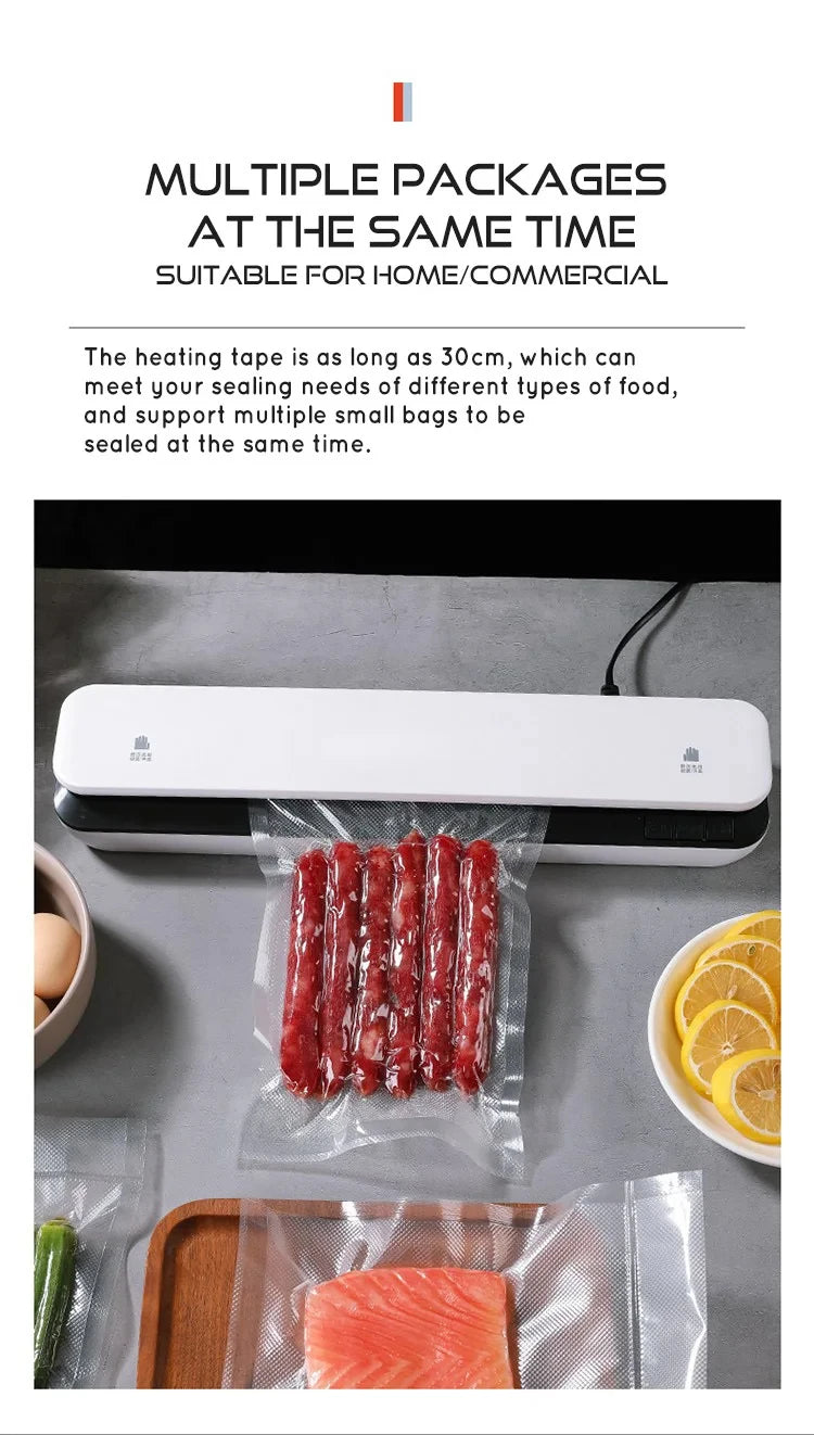 30cm Sealing Vacuum Sealing Machine Universal Dry/Moist/Oily/Powder Food Preservation Sealer for Kitchen Use