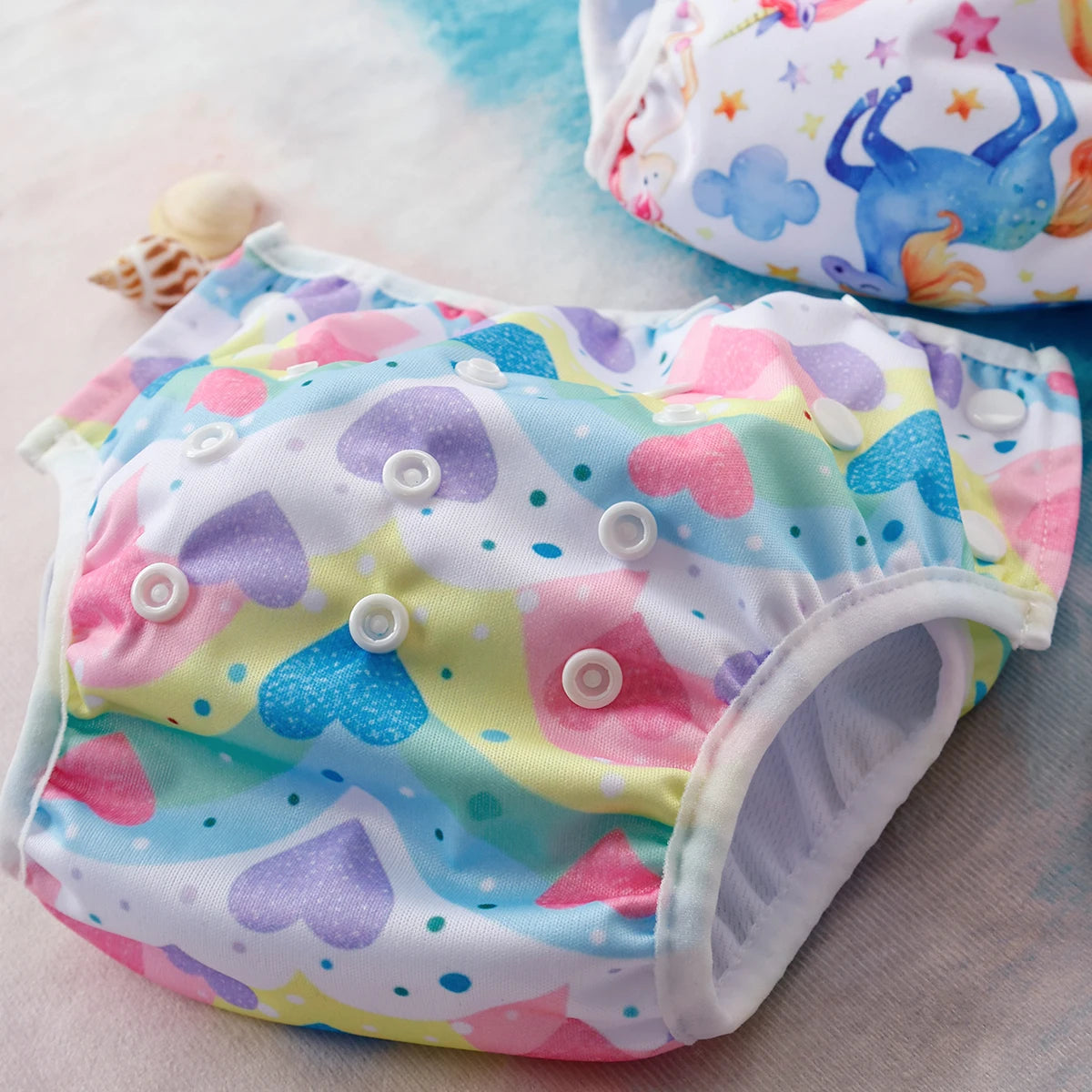 3Pcs/Set Baby Swim Diapers Reuseable Washable & Adjustable for Swimming Lesson & Baby Shower Gifts Cloth Diapers Pool Pant