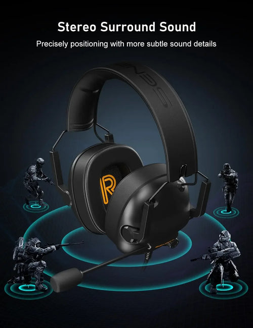 Wireless Gaming Headset for PC PS5 Xbox - Tidesmit 01 Black Tidesmit