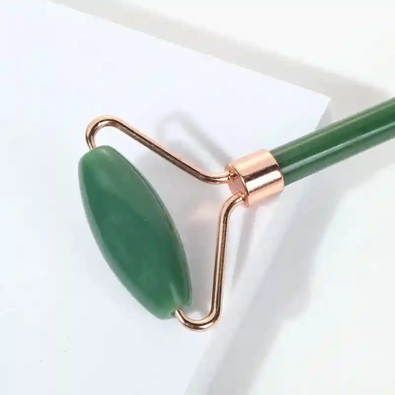 Jade Roller and Gua Sha Facial Massage Set - Natural Skin Rejuvenation Massage Roller Tidesmit
