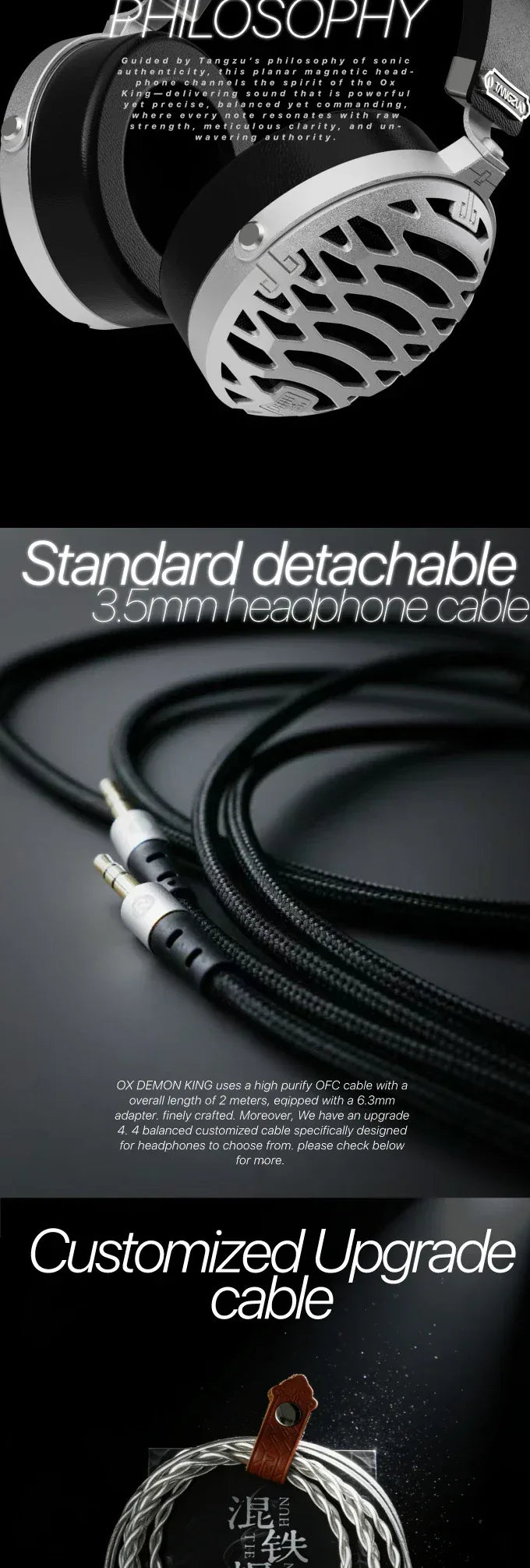Planar Magnetic Open-Back Headphones Over-Ear Audio by Tidesmit Tidesmit