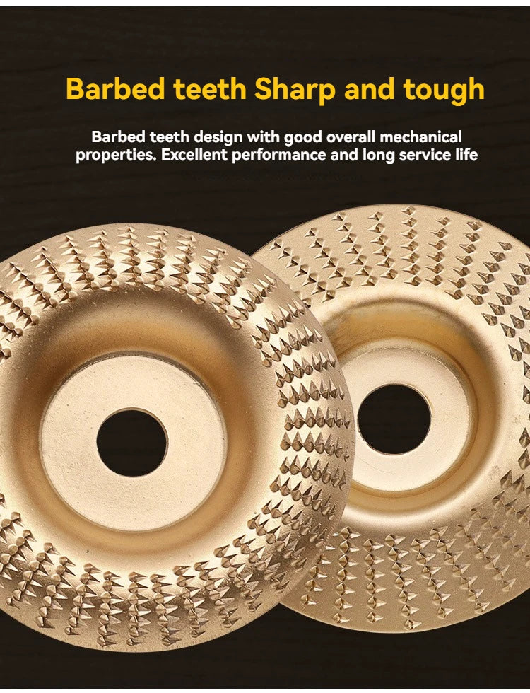 4" Woodworking Shaping Sanding Prick Saw Blade Angle Grinder Round Polishing Disc Wood Tea Tray Carving Power Tools Accessories