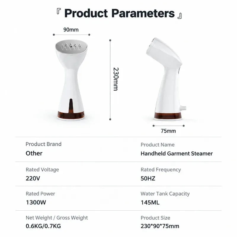 Tidesmit Handheld Garment Steamer 110-240V EU Plug