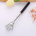 Portable Telescopic Back Scratcher - Stainless Steel Extendable Tool Back Massage Instrument black Tidesmit